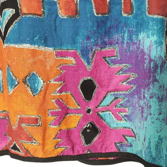 Boho, colorful, chic top size small - Picture 6 of 9